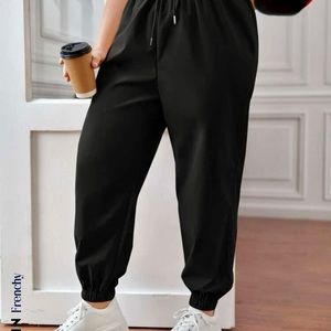 Frenchy drawstring plus size pants